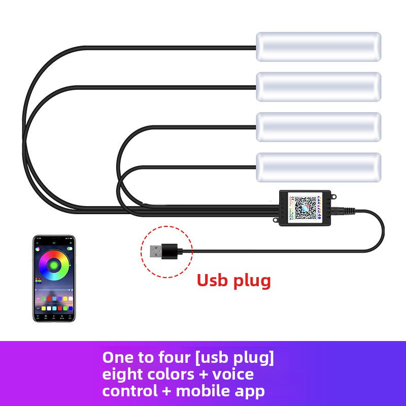 Smart Car Ambient Lighting | Fiber Optic LED with App Control