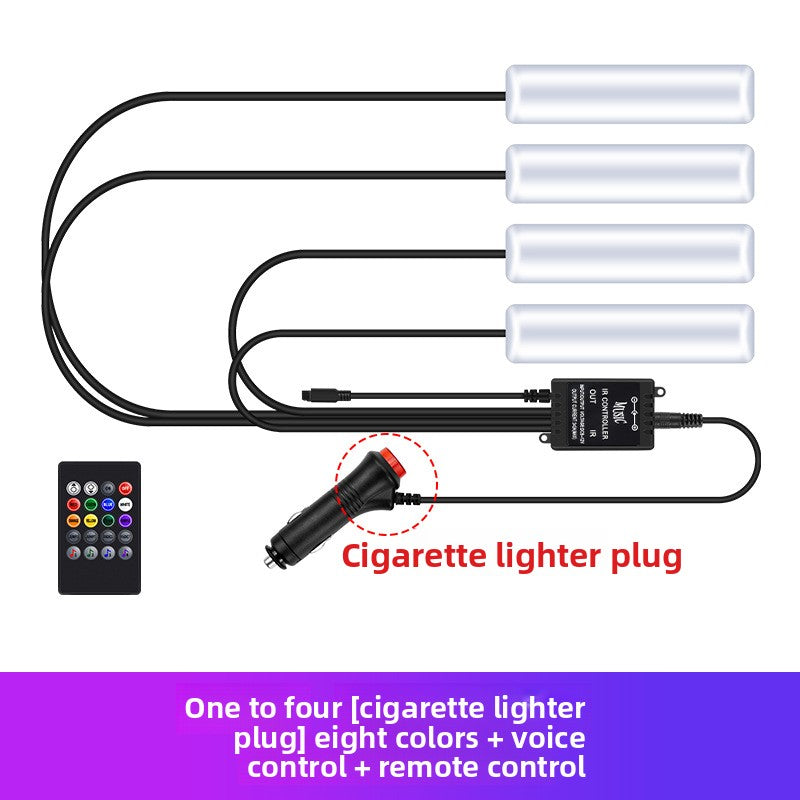 Smart Car Ambient Lighting | Fiber Optic LED with App Control