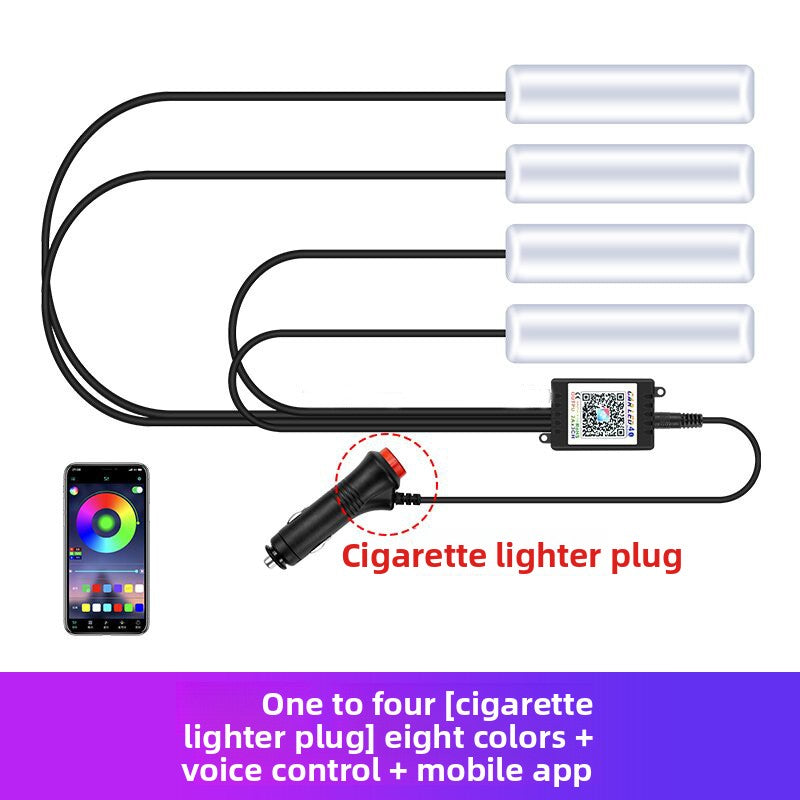 Smart Car Ambient Lighting | Fiber Optic LED with App Control