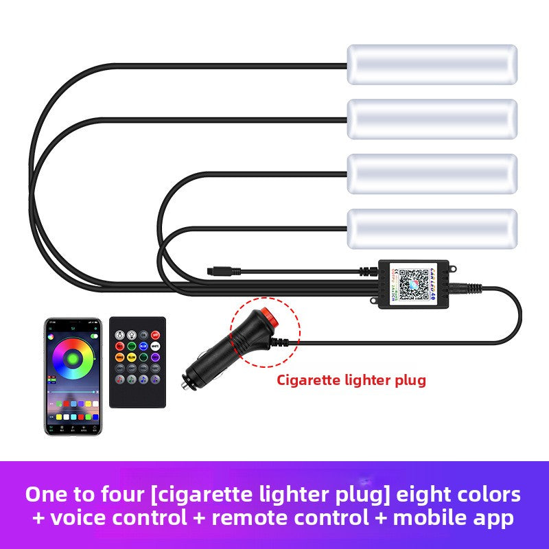 Smart Car Ambient Lighting | Fiber Optic LED with App Control